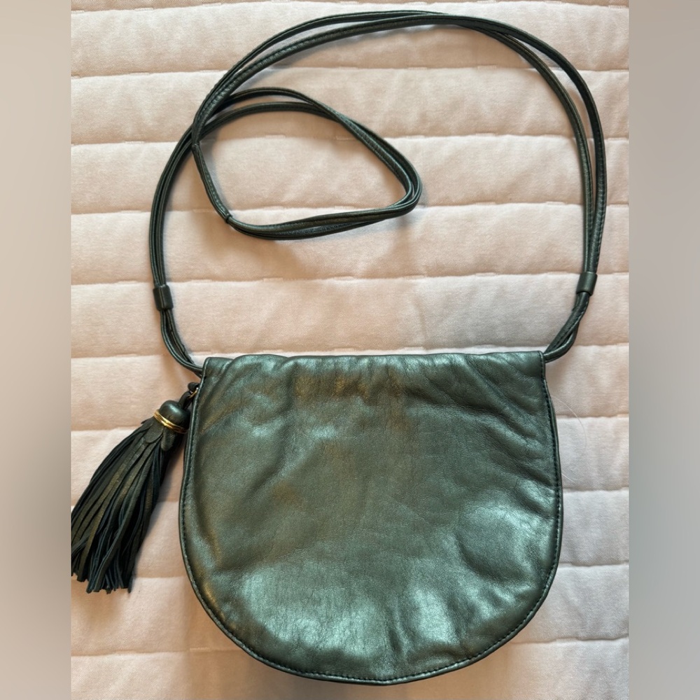 NWOT Vintage Ganson San Francisco Leather Purse with Tassel